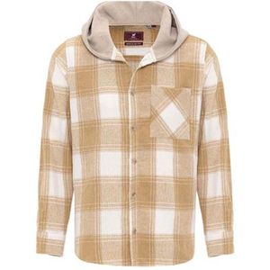 Williot Overhemd  cappuccino / lichtbruin / wit