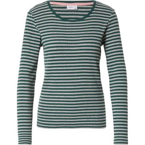 NÜMPH Shirt 'MELANY'  grijs gemêleerd / spar