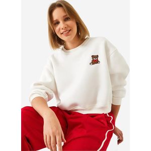 Bianco Lucci Sweatshirt  bruin / rood / wit