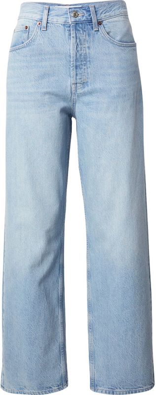TOPSHOP - Jeans - Lichtblauw - Wide Leg - Mid Waist - Heavy Washed