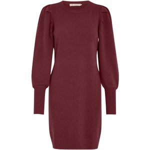 Peppercorn Gebreide jurk 'Anissa'  wijnrood