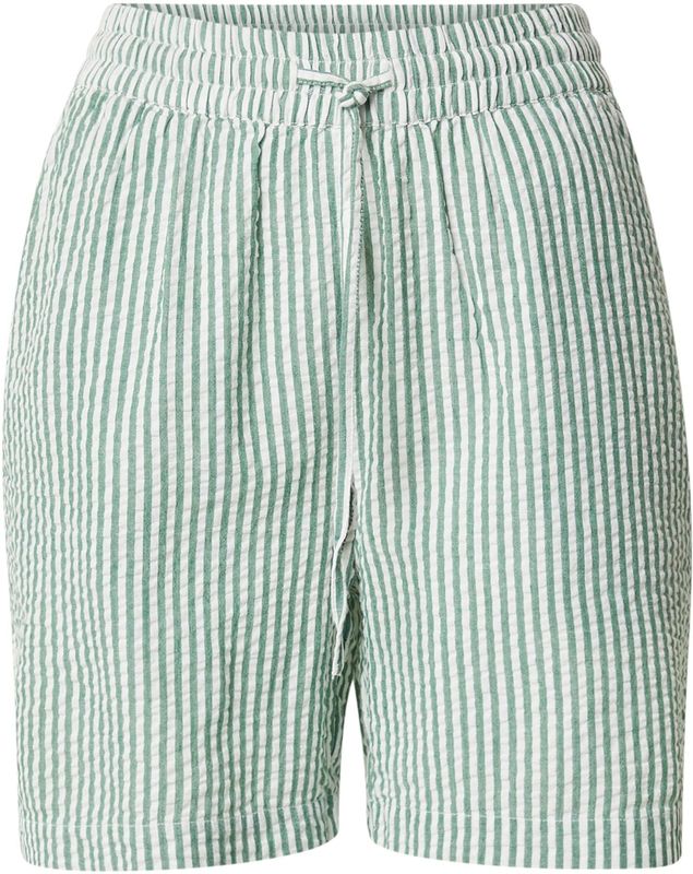 PIECES - PCSally - Broek - Wit - Katoen - High Waist