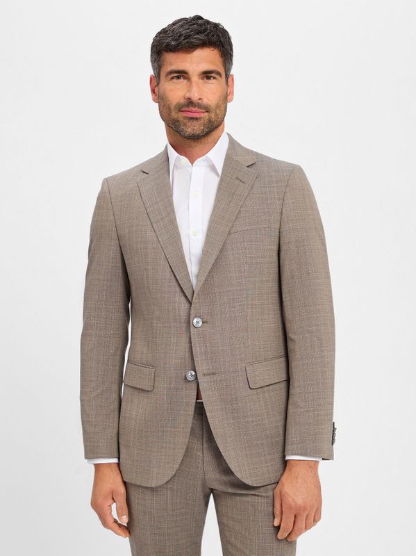 BOSS - Jasper - Blazer - Bruin - Regular Fit - Licht Gevoerd