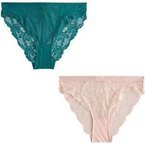 Next Slip  crème / smaragd