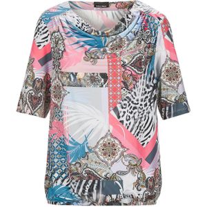 Goldner Blouse  turquoise / koraal / rosa / zwart / wit