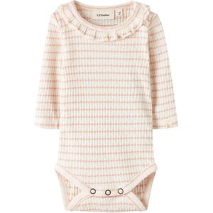 Romper - Lange Mouwen - Jersey - Met Drukknopen - Ruches