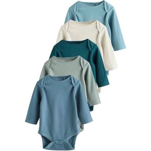 Next Rompertje/body  beige / blauw / lichtblauw / grijs / smaragd