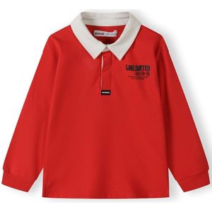 MINOTI Shirt  rood / zwart / wit