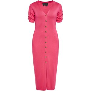 NAEMI Gebreide jurk  pink