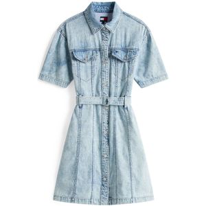 Tommy Jeans - Jeansjurk - Mêlee - Katoen - Getailleerd - Mini