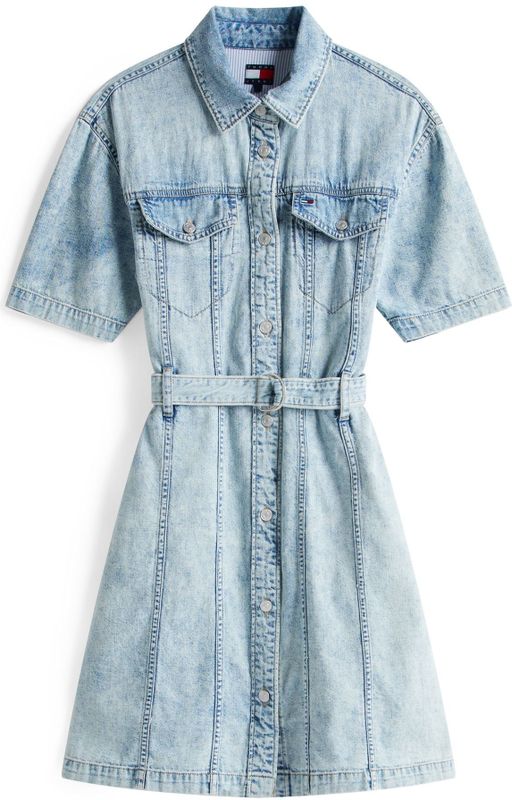 Tommy Jeans - Jeansjurk - Mêlee - Katoen - Getailleerd - Mini