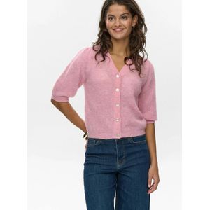 NÜMPH Gebreid vest 'NULANA'  lichtroze