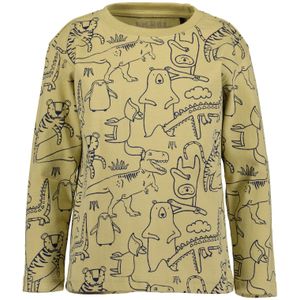 BLUE SEVEN Shirt  donkerblauw / kaki