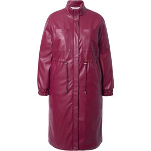 Studio Untold - Tussenmantel - Wijnrood - Normale Pasvorm - Licht Gevoerd