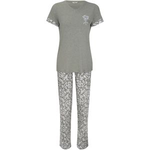 Goldenbay Pyjama 'Cosmos'  grijs / groen / mintgroen / wit