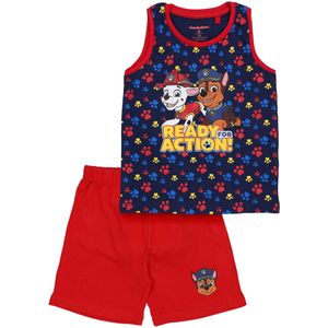 PAW Patrol Nachtkledij 'Ready Action'  blauw / donkerblauw / geel / bloedrood