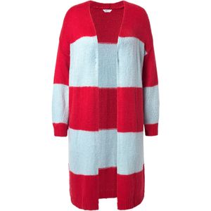 Angel of Style Gebreid vest  lichtblauw / rood