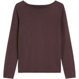 Marc O'Polo - Trui - Donkerrood - Wol - Normale Pasvorm