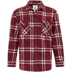 Moxx Paris Overhemd  bordeaux / wit