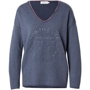 Zwillingsherz Sweatshirt 'Positive Mind'  saffier