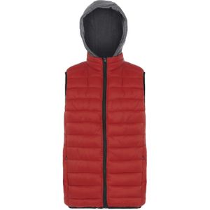 Flyweight Bodywarmer  grijs gemêleerd / rood