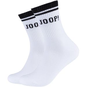 JOOP! - Sokken - Wit - 2 Pack - Versterkte Hak - Jersey