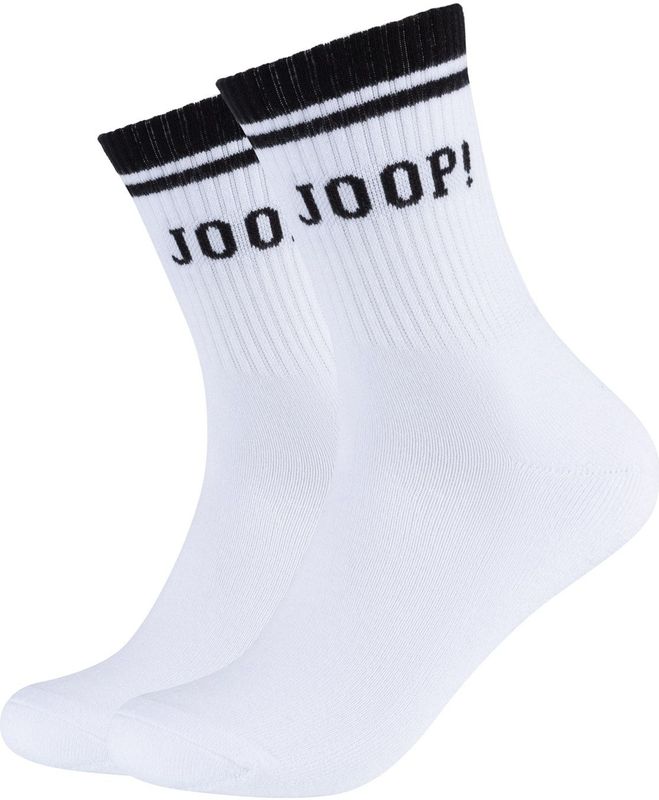 JOOP! - Sokken - Wit - 2 Pack - Versterkte Hak - Jersey