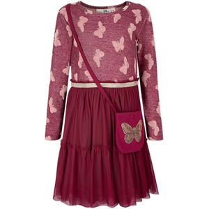 happy girls Jurk  pink / donkerrood