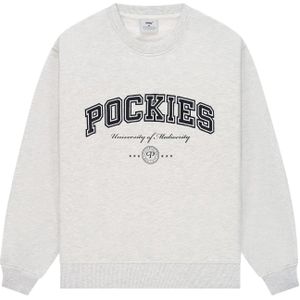 Pockies Sweatshirt  lichtgrijs / zwart