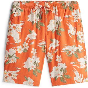 TOMMY HILFIGER Broek 'Mercer'  beige / lichtgroen / mandarijn / wolwit