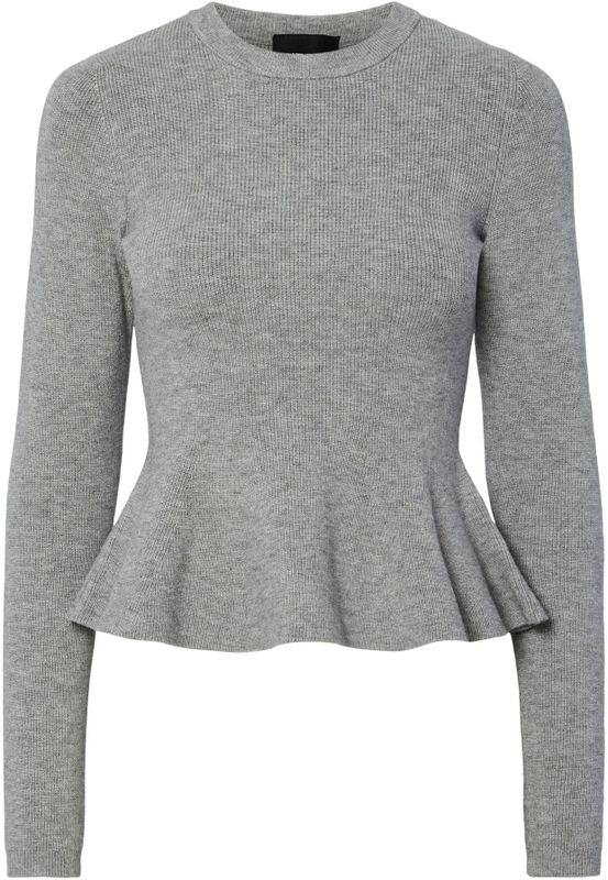 PIECES Trui 'PCAmma'  grijs gemêleerd