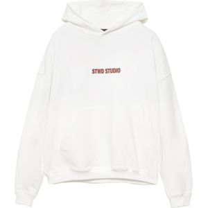 Pull&Bear Sweatshirt 'STWD'  cranberry / wit