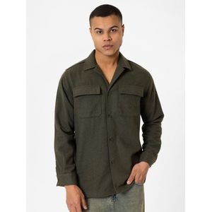 Williot Overhemd  groen gemêleerd