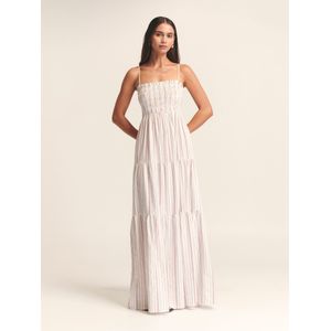 St MRLO Jurk 'Lennie'  lichtblauw / rood / wit