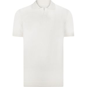Felix Hardy - Tricot Polo Shirt - Ecru - Korte Mouwen - Heren