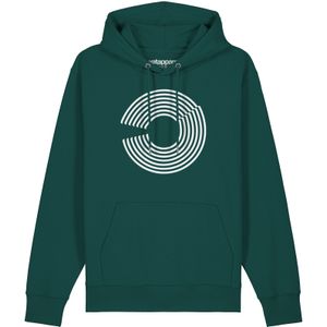 Watapparel Sweatshirt 'Abstract 01'  petrol / wit