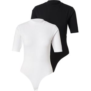 ABOUT YOU Shirt body 'May'  zwart / wit