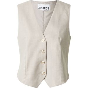 OBJECT - OBJLISA - Gilet - Beige - Gerecycled Materiaal