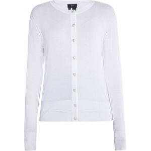 faina Gebreid vest  wit