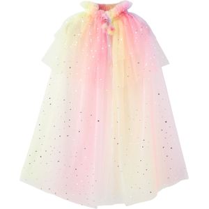 MANGO KIDS Gebreid vest 'UNICORNC'  geel / lila / pink / zilver