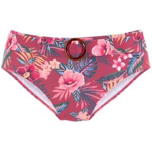 Look - Gedessineerd Bikinibroekje - Roestrood - Polyamide
