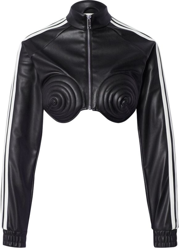 ADIDAS ORIGINALS Tussenjas 'Adidas x Jeremy Scott'  zwart / wit