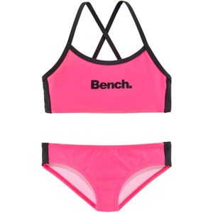 Bench - Bustierbikini - Gestreept - Pink - Zwart