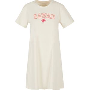 F4NT4STIC Jurk 'Hawaii'  taupe / rood