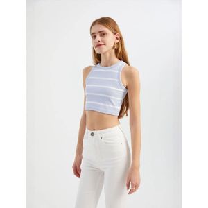Hiccup Top  pastellila / wit