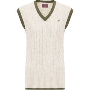 Williot Trui  ecru / groen