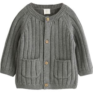 Next Gebreid vest  grijs / wit