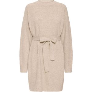 ICHI Gebreide jurk 'IHDASILA'  beige gemêleerd