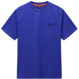 NAPAPIJRI Shirt 'YUKIS'  blauw / oranje / zwart