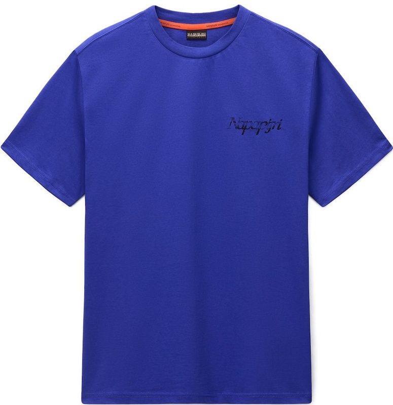 NAPAPIJRI Shirt 'YUKIS'  blauw / oranje / zwart